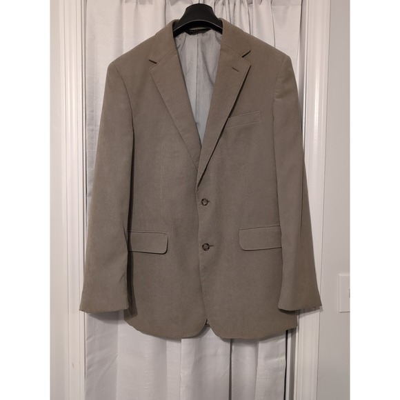 Jos A Bank Mens Tan 41L Courdoroy Sport Coat Blazer - Picture 1 of 13